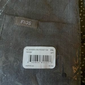 Figs graphite Catarina scrub top, still in packaging
